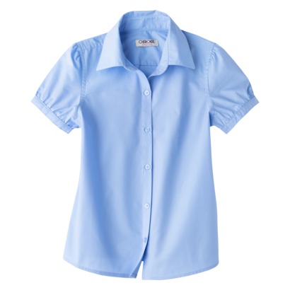 cherokee® girls\' school uniform short-sleeve button up blouse 